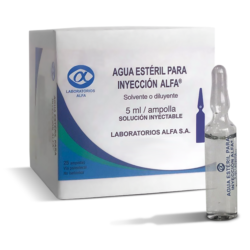 AGUA DESTILADA AMP 5ML X 1