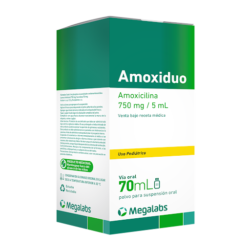 AMOXIDUO 750 MG X 70 ML