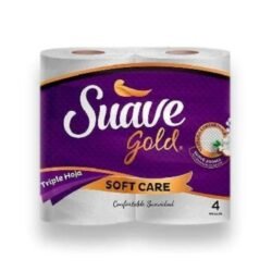 PAPEL SUAVE GOLD SOF/CARE 4ROLLOS