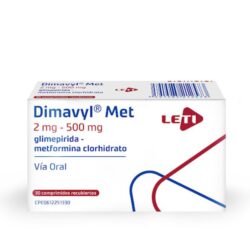 DIMAVYL MET 2MG-500MG X 30COMP REC
