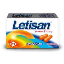 LETISAN VIT C 500MG X 10CAP S/AZUCAR