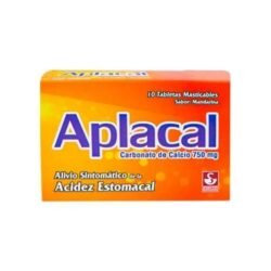 APLACAL 750MG X 10TAB MANDARINA