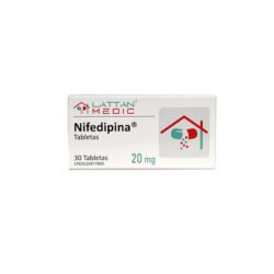NIFEDIPINA 20 MG X 30 TAB LATTAN
