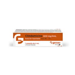 CLINDAMICINA 600MG X 4ML GENVEN