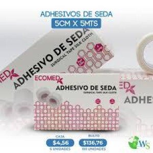 ECOMED ADHESIVO SEDA 5CM X 5MTS