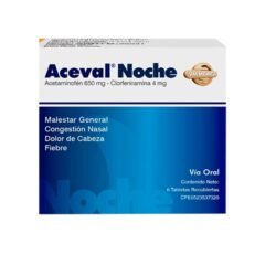 ACEVAL NOCHE 650/4MG X 6TAB