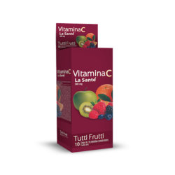 VIT C TUTTI-FRUTTI 500MG X 10 LA SANTE