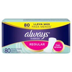 ALWAYS PROT/DIARIOS C/PERF X 80UND