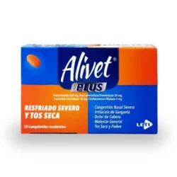 ALIVET PLUS 650/20/10MG X 10COMP