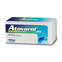 ATOVAROL 20 MG X 30 CAP