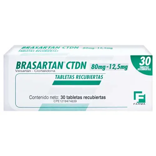 BRASARTAN CTDN 80-12.5MG X 10TAB BRASARTAN CTDN 80/12.5MG X 10TAB - Imagen 1
