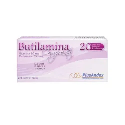 BUTILAMINA 10/250MG X 20 TAB