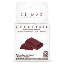 CLIMAX PRESERVATIVOS CHOCOLATE X 3