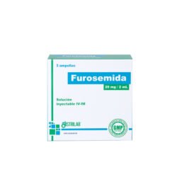 FUROSEMIDA AMP 20MG IM/IV X 3AMP DISTRIL