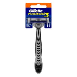 GILLETTE PRESTOBARBA 3 GRIS X 1UND