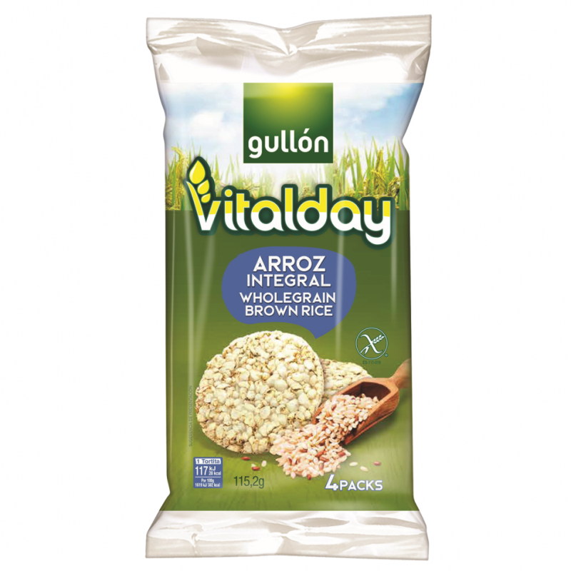 GULLON TORTA D-ARROZ INT S-GLUT 115.2GR GULLON TORTA D/ARROZ INTG S/GLUTEN X 1 - Imagen 1