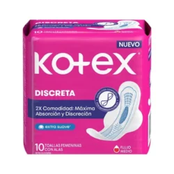KOTEX DISCRETA U-FINA EXT/SUAVE X 10
