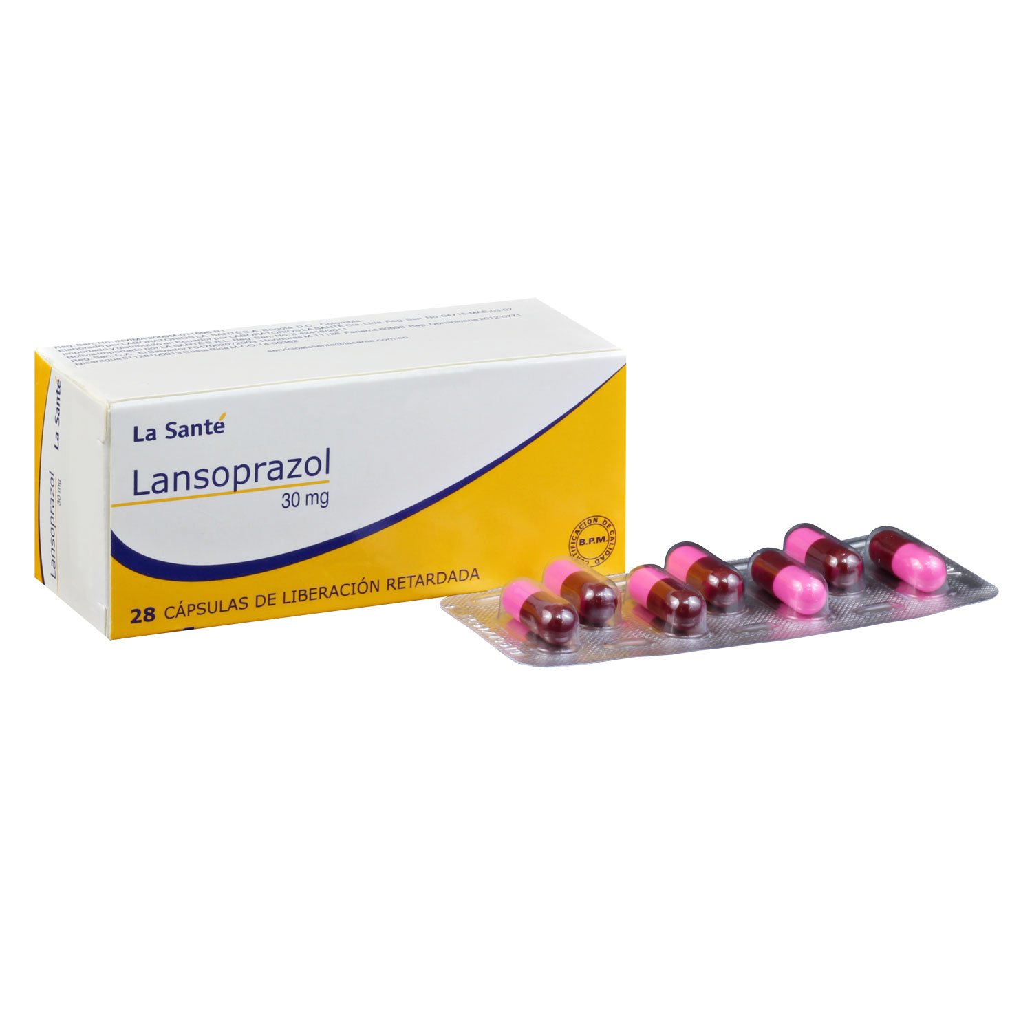 LANSOPRAZOL 30MG X 28TAB LA SANTE LANSOPRAZOL 30MG X 28TAB LA SANTE - Imagen 1