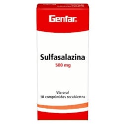 SULFASALAZINA 500MG X 10 TAB REC GENFAR