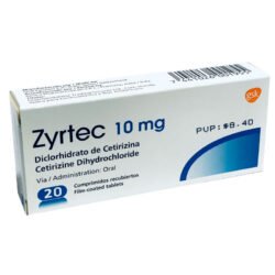 ZYRTEC 10MG X 20TAB