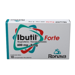 IBUTIL FORTE 600MG-8MG X 10COMP REC