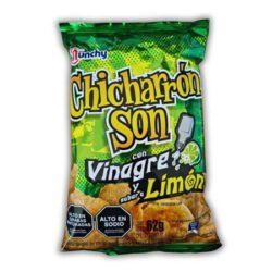 MUNCHY CHICHARRON SON VINAGRE/LIM 62GR