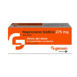 NAPROXENO 275MG X 10COMP GENVEN