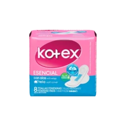 KOTEX TOA ESENCIAL TELA ALOE X 8