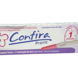 CONFIRA TEST EMBARAZO TIRA REACTIVA X 1