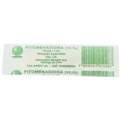 FITOMENADIONA VIT K IM 1 AMP BIOSANO