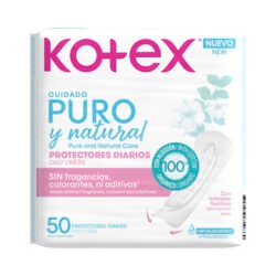KOTEX PROT/DIA PURO NAT S/PERFUME X 50