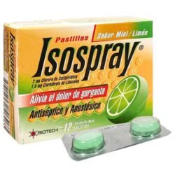 ISOSPRAY 2MG-1.5MG MIEL-LIMON X12TAB MAS
