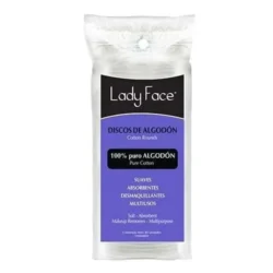 LADY FACE DISCOS D/ALGODON X 80UND