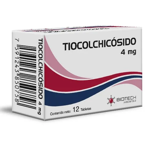 TIOCOLCHICOSIDO 4MG X 12TAB BIOTECH
