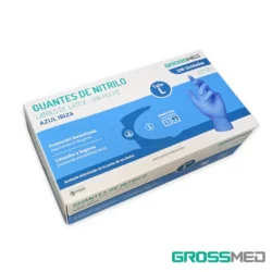 GROSSMED GUANTES NITRILO AZUL L X100