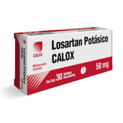 LOSARTAN 50MG X30TAB REC CALOX