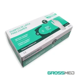 GROSSMED GUANTES LATEX P/EXAMEN L X100