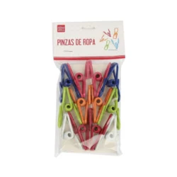 PINZAS DE METAL PARA ROPA X 12UND